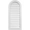 Ekena Millwork Round Top Surface Mount PVC Gable Vent: Functional, w/ 2"W x 1-1/2"P Brickmould Frame, 16"W x 36"H GVPRT16X3602SF - alternate 1